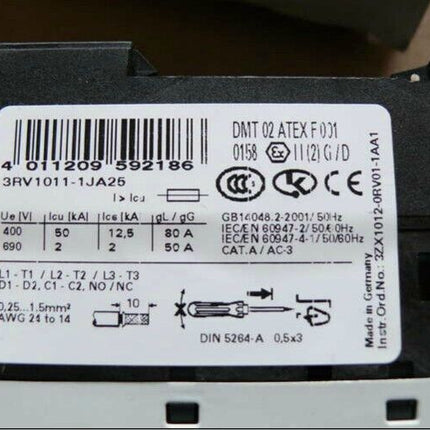 SIEMENS Sirius 3RV1011-1JA25 Leistungsschalter NEU & OVP