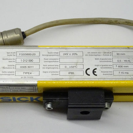 Sick FGSS600-23 elektronische Lichtschranke SENDER 1012590 / 24V / 30-FGS