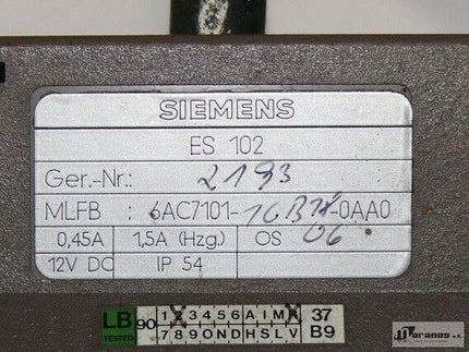 Siemens ES102 / 6AC7101-1GB18-0AA0 / Bedientermianl /ES 102 + HP HBCS-6500