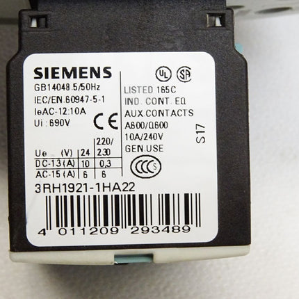 Siemens Sirius 3RT1034-1AL24 Leistungsschütz