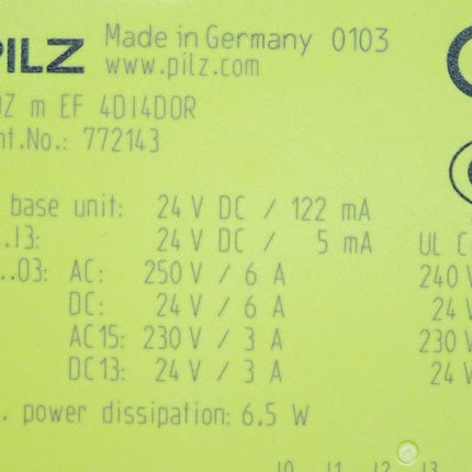 Pilz 772143 PNOZ m EF 4DI4DOR Erweiterungsmodul / Neuwertig