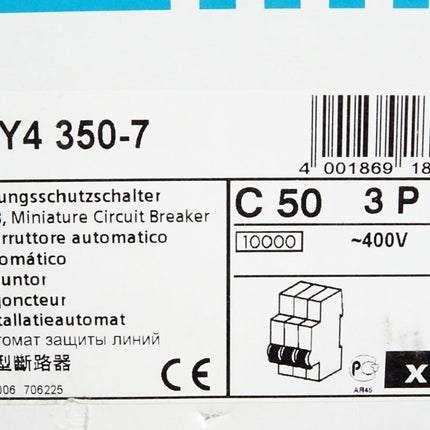 Siemens Leitungsschutzschalter 5SY4350-7 / Neu OVP