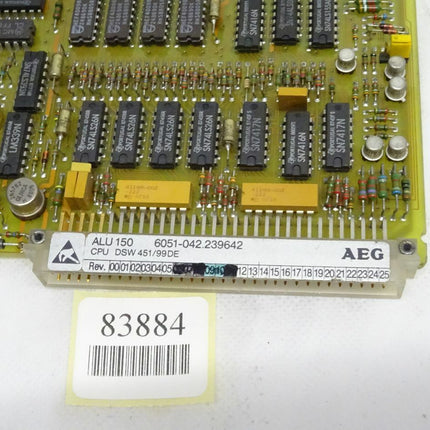 AEG ALU150 6051-042.239642 Rev11 CPU DSW 451/99DE