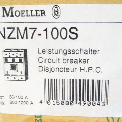 Moeller NZM7-100S Leistungsschalter / Neu OVP