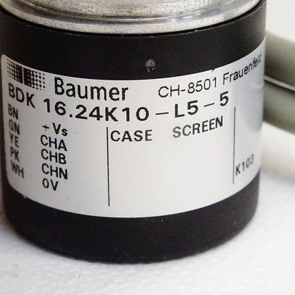 Baumer BDK16.24K10-L5-5 BDK 16.24K10-L5-5 Inkremental-Wellen-Drehgeber / Neu