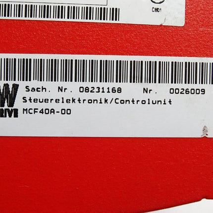 SEW Eurodrive Umrichter 3kW MCF40A0030-5A3-4-00 08267405 Steuerkopf MCF40A-00 08231168 MDX60A0030-5A3-4-00 08227195 MCF40A-00 08231168