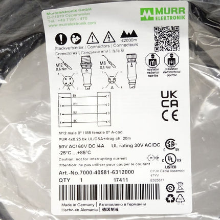 Murr Elektronik 7000-40581-6312000 / Neu OVP