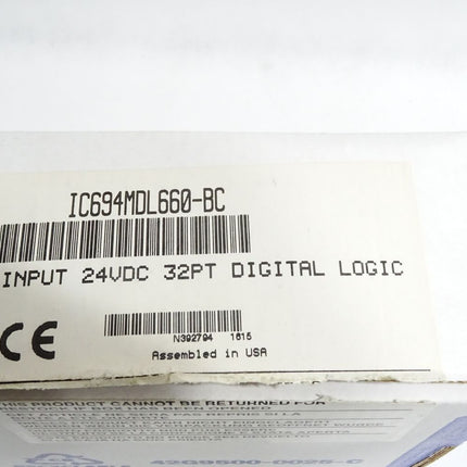 Fanuc GE IC694MDL660-BC Input 24VDC 32PT Digital Logic / Neu OVP