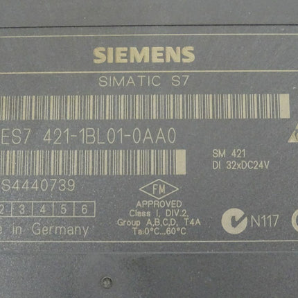 Siemens 6ES7421-1BL01-0AA0 Simatic S7 6ES7 421-1BL01-0AA0 E:01