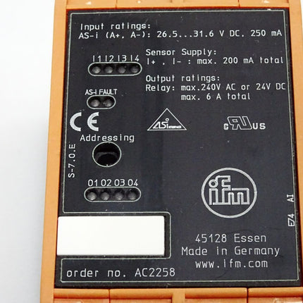 Ifm electronic AC2258 AS-Interface Schaltschrankmodul