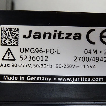 Janitza Netzanalysator UMG96-PQ-L 5236012 / Neu