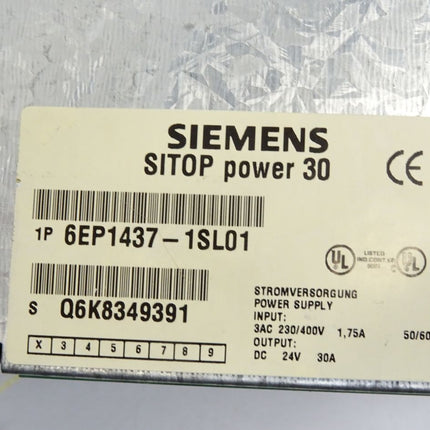 Siemens Sitop Power 30 6EP1437-1SL01 6EP1 437-1SL01