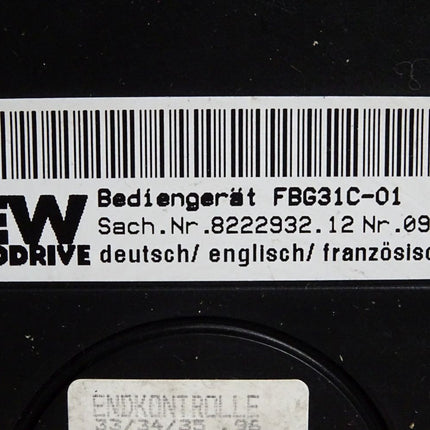 SEW Eurodrive Bediengerät FBG31C-01 8222932.12