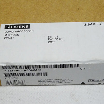 Siemens 6ES7441-1AA04-0AE0 Simatic S7 6ES7 441-1AA04-0AE0 neu-versiegelt