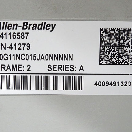 Allen Bradley Powerflex 755 64116587 PN-41279 20G11NC015JA0NNNNN 7.5kW