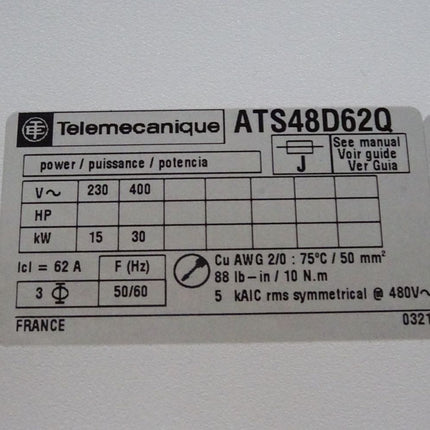 Telemecanique Schneider ATS48D62Q Sanftanlasser für Asynchronmotor 11-55kW / Neuwertig OVP