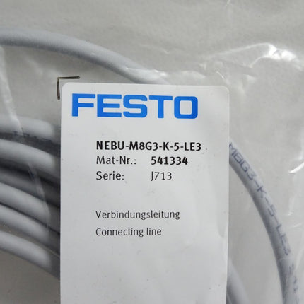 Festo 541334 Verbindungsleitung NEBU-M8G3-K-5-LE3 / Neu OVP