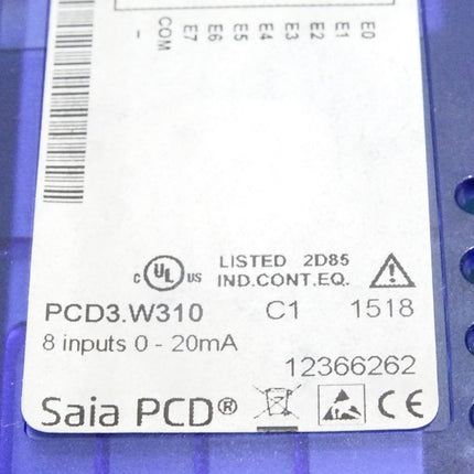 Saia PCD PCD3.W310 Analog input module