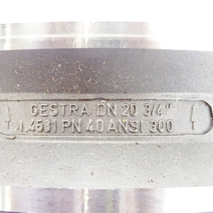 Gestra Rückschlagklappe RK16A DN20 PTFE DN20 3/4" 1.4581 PN40 ANSI300 / Neu OVP / Neu