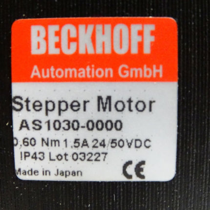 Beckhoff Schrittmotor AS1030-0000 + AG1000 PM52.7.06/01 0,60 Nm