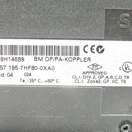 Siemens Simatic 6ES7195-7HF80-0XA0 / 6ES7 195-7HF80-0XA0