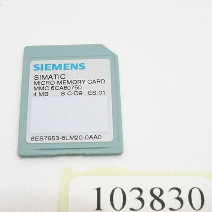 Siemens Micro Memory Card 4MB 6ES7953-8LM20-0AA0 6ES7 953-8LM20-0AA0