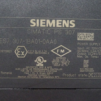 Siemens S7-300 PS307 6ES7307-1BA01-0AA0 6ES7 307-1BA01-0AA0 Halterung gebrochen