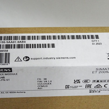 Siemens ET200MP IM155-5 PN ST 6ES7155-5AA01-0AB0 6ES7 155-5AA01-0AB0 / Neu OVP versiegelt