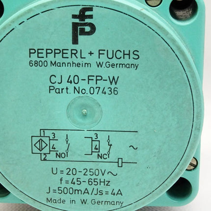 Pepperl+Fuchs CJ40-FP-W 07436 Kapazitiver Sensor