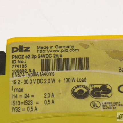 Pilz PNOZ e2.2p 24VDC 2n/o / 774135 100332 3.5