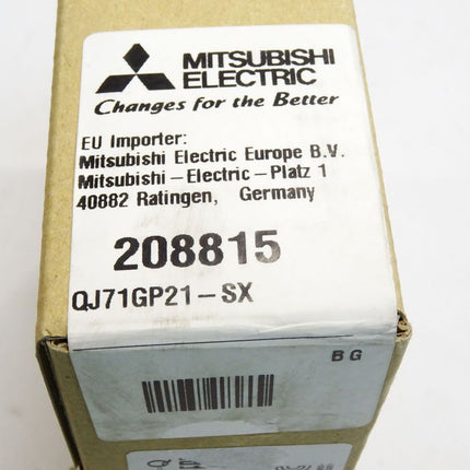 Mitsubishi Electric 208815 QJ71GP21-SX SPS SystemQ CC-Link IE Master/Slave Modul / Neu OVP versiegelt