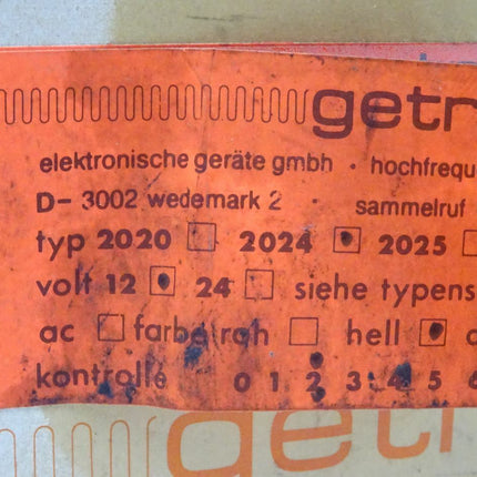 GETRONIK® Elektronische Geräte GmbH AGB81 3.02135 / 0.06672 Hochfrequenzelektronik - NEU-OVP