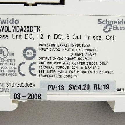 Schneider Electric Twido TWDLMDA20DTK Grundgerät