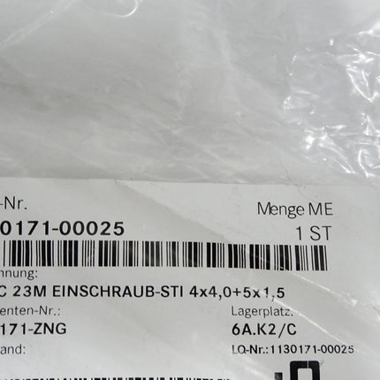 LQ W-Tec 23M Einschraub-STI 4x4,0+5x1,5 1130171-00025 mit vorkonfektionierten Litzen / Neu