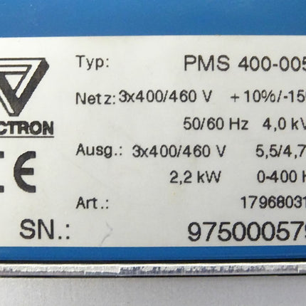 Vectron PMS 400-005 Bedieneinheit 179680315 / 2,2kW Frequenzumrichter