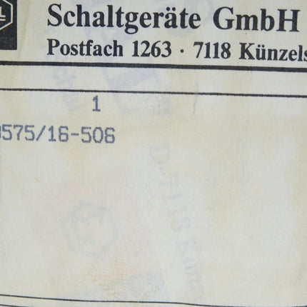 Stahl Schaltgeräte Schaltersteckdose 8575/16 / Neu OVP