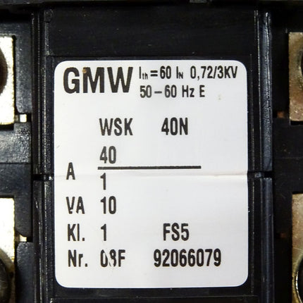 GMW WSK 40N 0.72/3KV / Wickel-Stromwandler