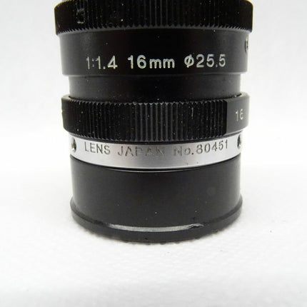 Lens Japan 80451 Objektiv 16mm / 1:1.4