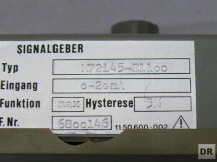 SIEMENS M72145-E1100 Signalgeber 0-2omA / 6800146