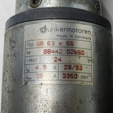 Dunkermotoren i 50:1 800Ncm GR 63x55 24V