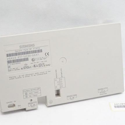 Siemens Backcover Rückschale Panel OP17-DP12 6AV3617-1JC30-0AX1 6AV3 617-1JC30-0AX1