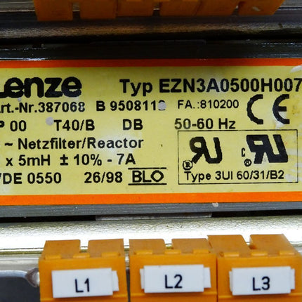 Lenze EZN3A0500H007 387068 Netzfilter/Reactor