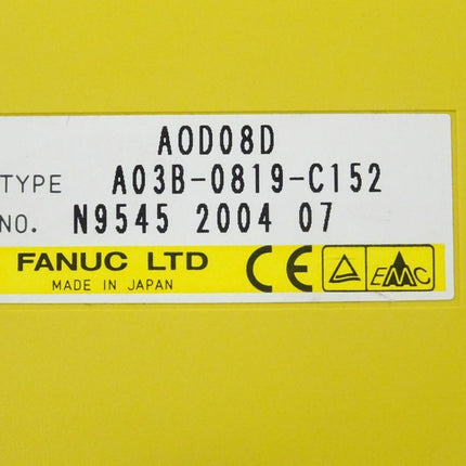 Fanuc AOD08D digitale Ausgabeeinheit A03B-0819-C152 // N9545 2004 07 NEU