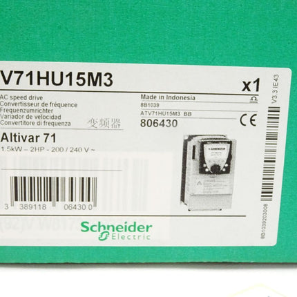 Schneider ATV71HU15M3 Frequenzumrichter Altivar 71 1.5kW 806430 / Neu OVP