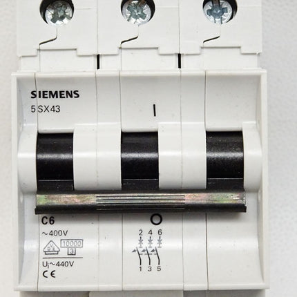 Siemens 5SX43 C6 Leistungsschutzschalter