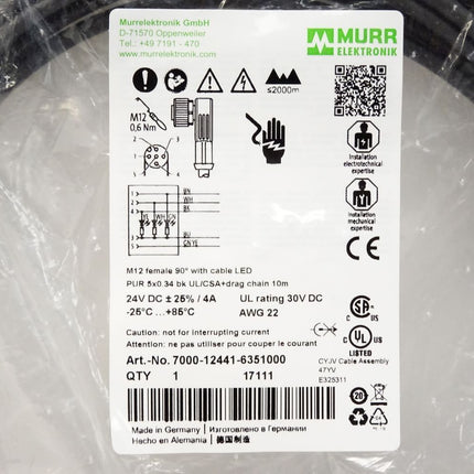 Murr Elektronik 7000-12441-6351000 / Neu OVP