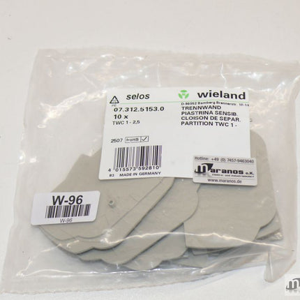 Neu: 10er Packung Wieland Trennwand TWC 1-2,5 / TWC1-2,5