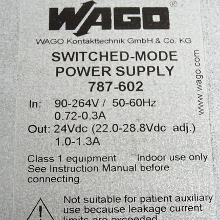 Wago Switched-Mode Power Supply 787-602