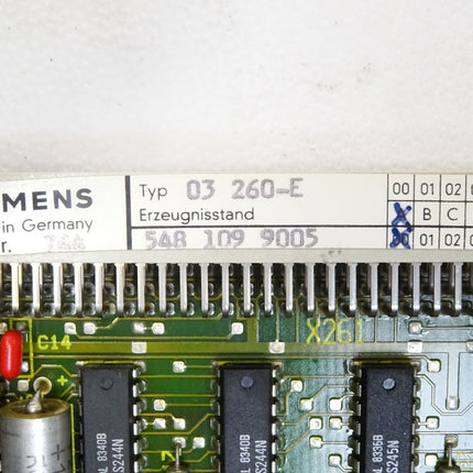 Siemens 03 260-E / 5481099005 / 6FX1190-1AE00