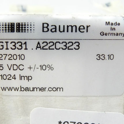 Baumer electric GI331.A22C323 inkrementaler Drehgeber 272010 / 5VDC NEU-OVP